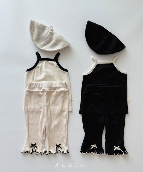 即納aosta Lip ribbon pants