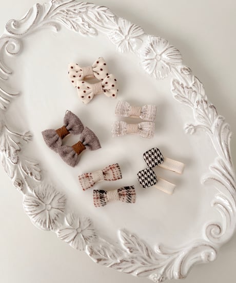 即納retro ribbon clip set