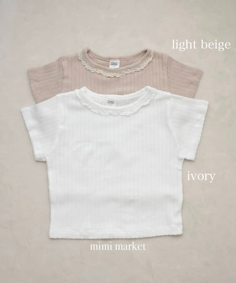 即納 mimi market Momo Lace Tee
