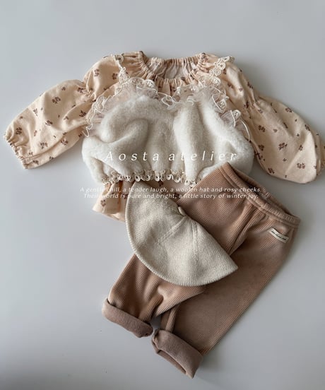 即納 aosta Fur bustier