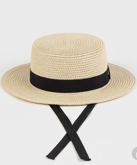 即納tape Straw hat