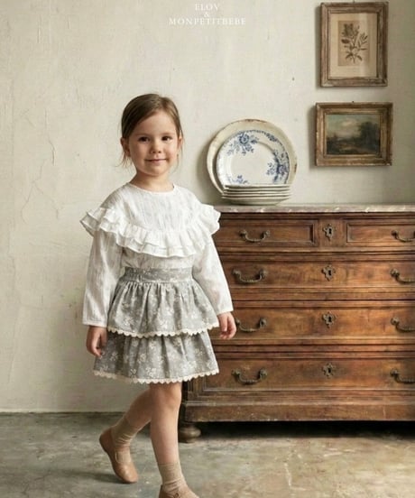 即納 mon petit bebe Olivia skirt