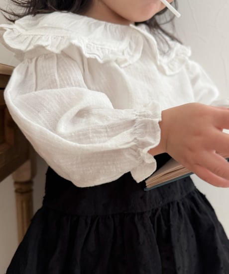 即納 mimi market Big Collar blouse