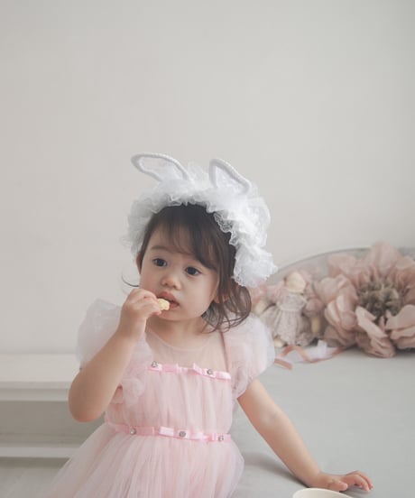 即納Ribbon Bijou Tulle Dress