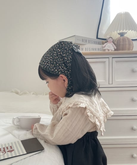 即納sailor frill blouse
