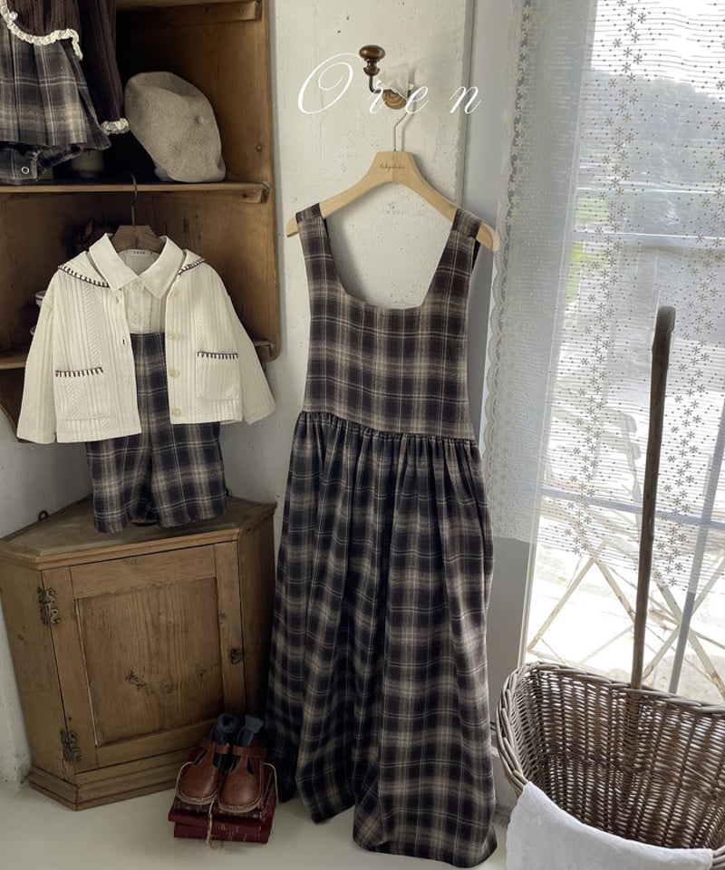 一部即納 OREN Nowajet Check One Piece (ママとおそろい) | a