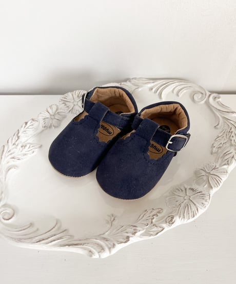 即納baby scallop  antique shoes