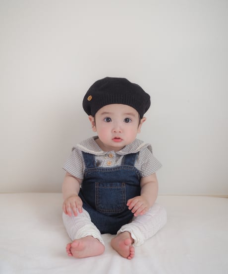 即納monbebe Bongbong denim suspenders