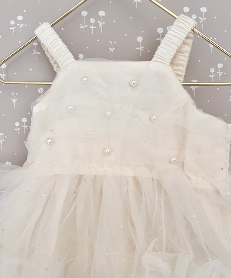 即納sparkling tiered  tulle dress
