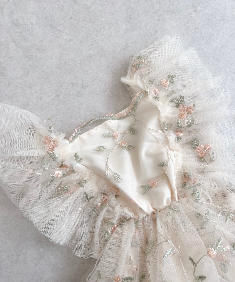 即納flower tulle apron rompers | alli.