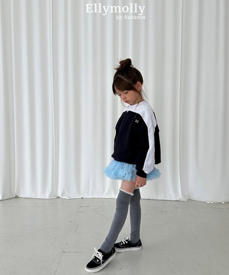 即納 EllyMolly Frilly High Socks