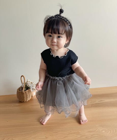 即納tulle skirt pants