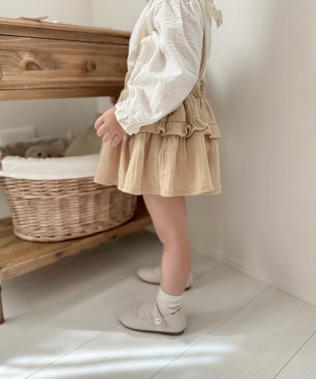 即納stand collar blouse
