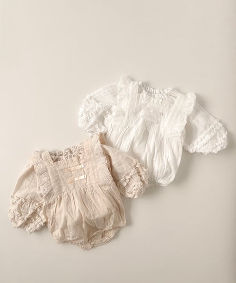 即納frill lace salopette