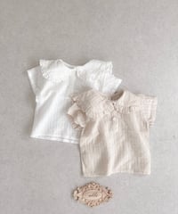 即納 mini frill collar blouse