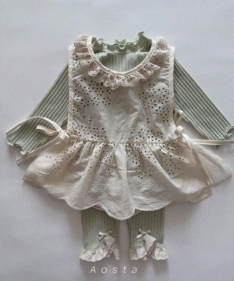 即納 aosta Lace Cotton Blouse