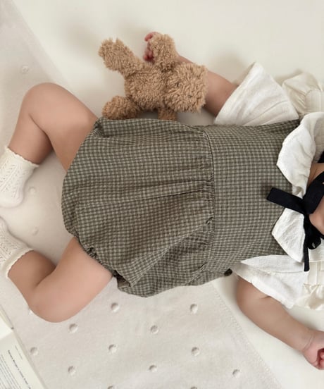 即納mimi market Ola check suit