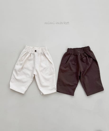 即納tuck pants