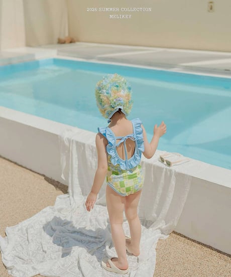 予約 melikey Garden frill swimming suit