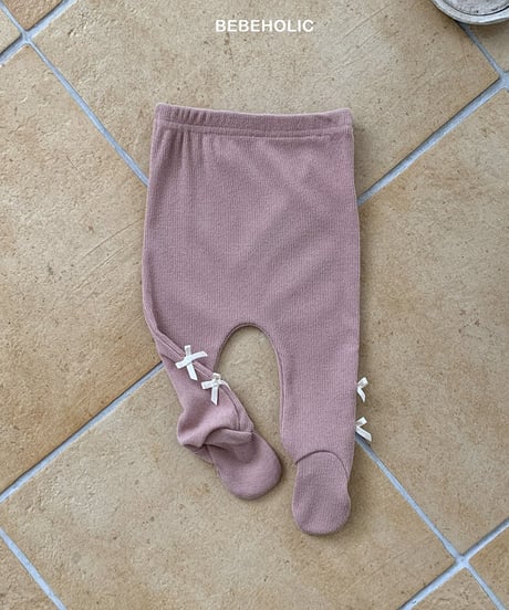 即納 Ribbon oil leggings