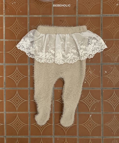 即納Lace-indued leggings