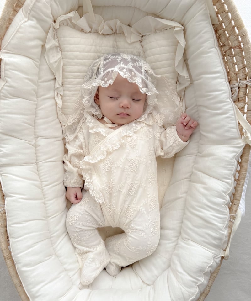 予約monbebe Lace bunny bonnet | alli.