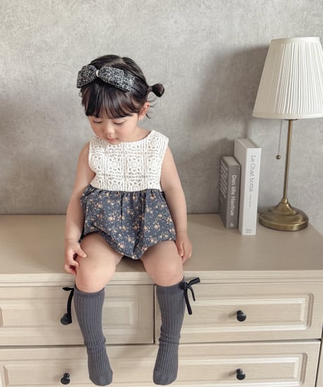 即納 Crochet Flower Rompers