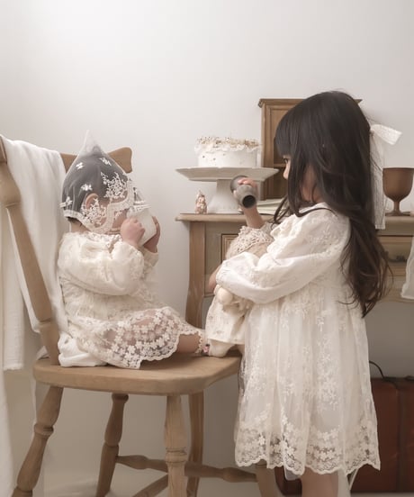 即納Lace Bouquet kids Dress