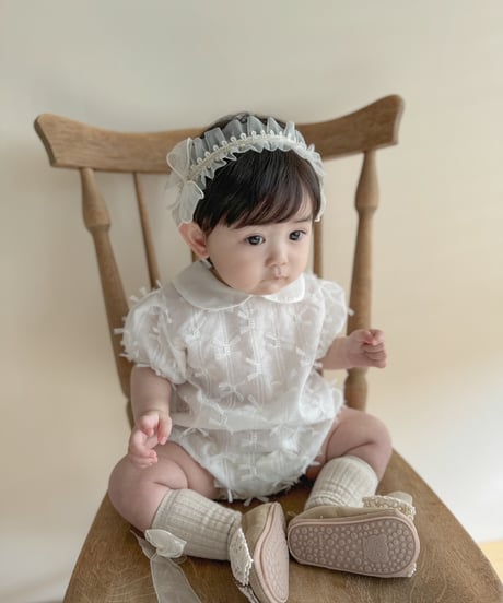即納baby punching ribbon shoes