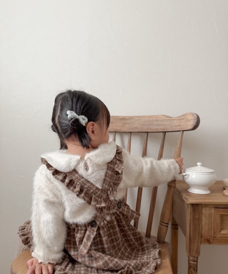 即納mimi market Angora collar tee