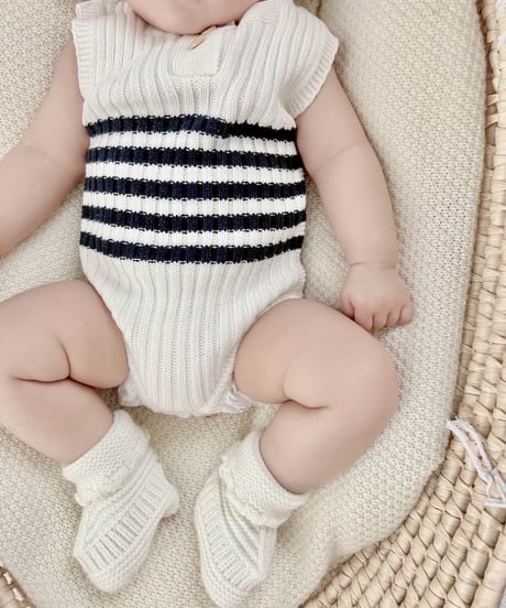 即納Cotton lib knit suit