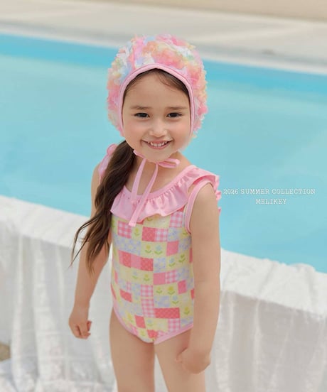 予約 melikey Garden frill swimming suit