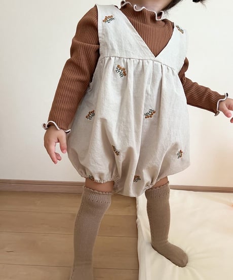 即納baby openwork knee high socks