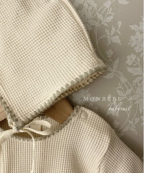 即納monbebe newborn Mellow waffle suit