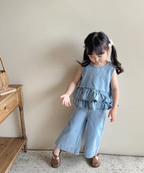 即納melikey Ribbon Kang Kang Nashi blouse