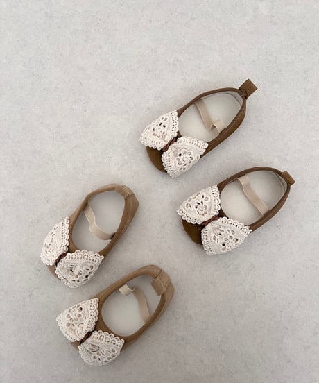 即納baby punching ribbon shoes