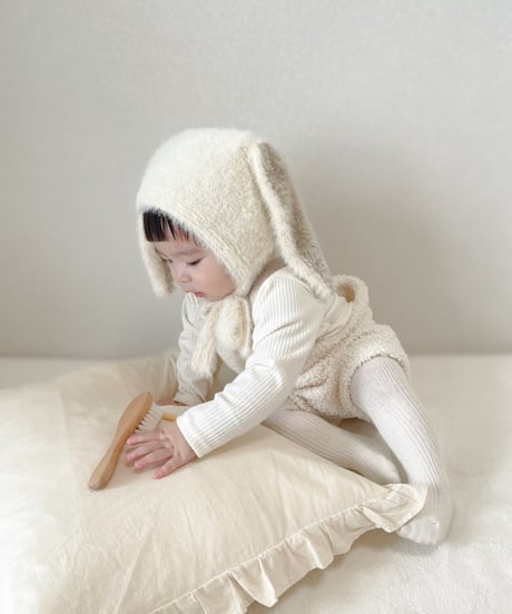 即納Teddybear salopette & lib tee Set