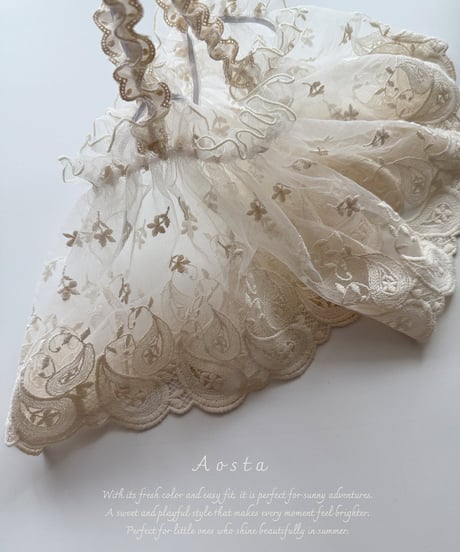 即納aosta lace strap bustier