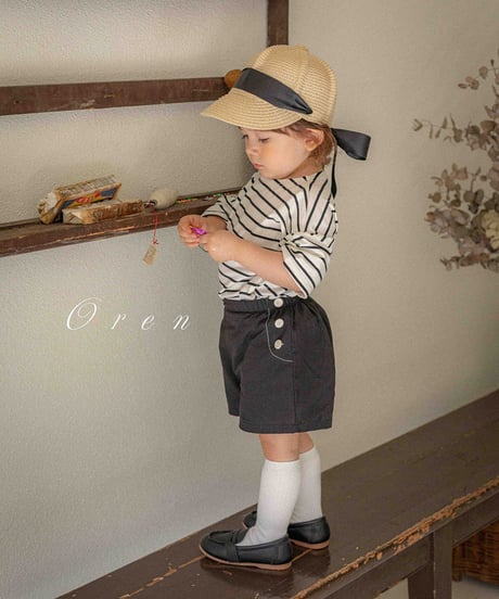即納OREN  Madelen Stripe top and bottom set