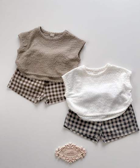 即納 nunubiel check pants