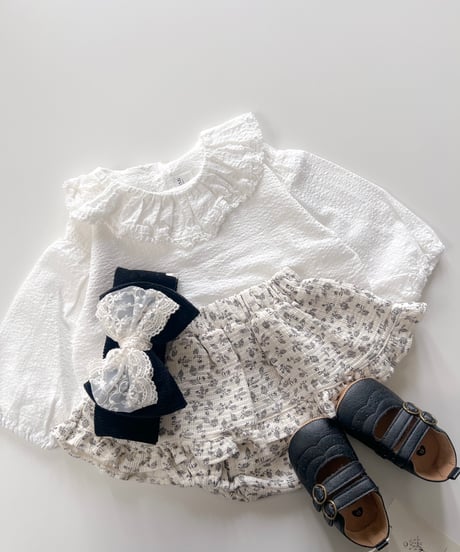 即納 petit flower frill skirt