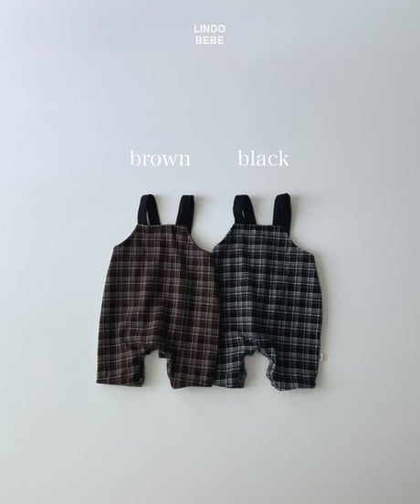 即納 Lindo Baby London check body suit