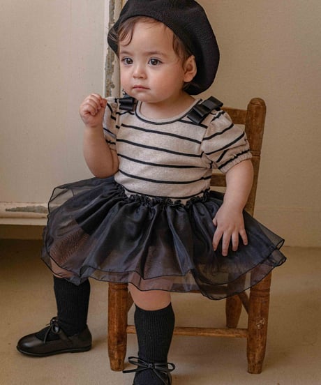 即納 OREN Claire Stripe Tulle Suit