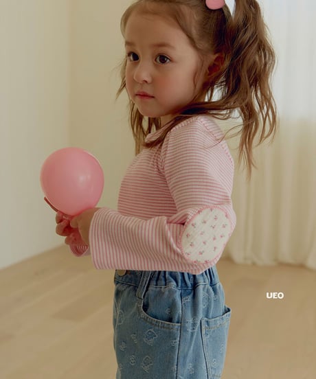 即納 UEO Flower Stripe T-Shirt