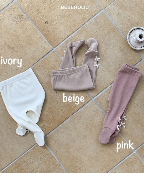 即納 Ribbon oil leggings