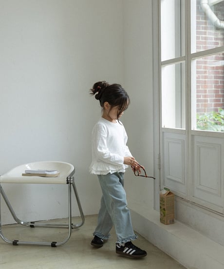 即納 ALADIN Pretty fit frill long pants