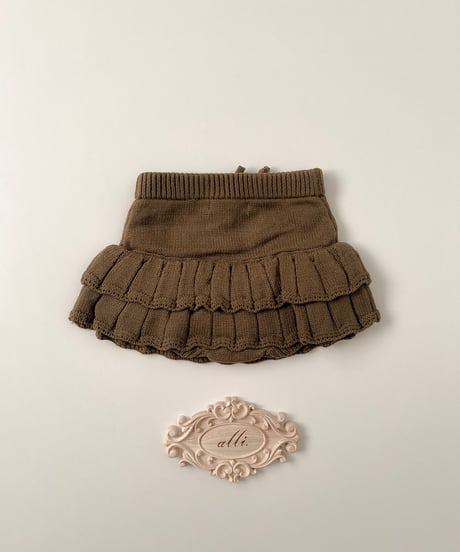 即納knit skirt