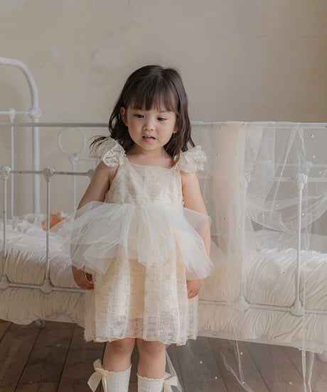 予約 OREN Shiny Tulle Dress
