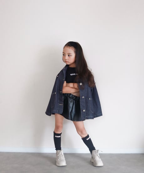 即納 HAROHARO Unique leather skirt