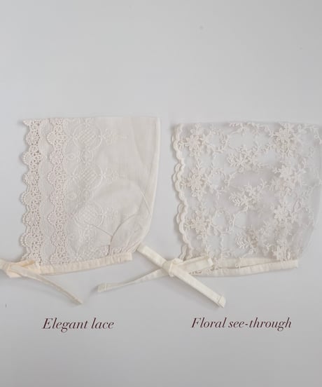 即納  Sherry lace bonnet